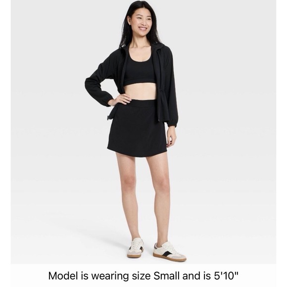 all in motion Pants - NWT All in Motion Black Active Light Skort High-Rise Athletic Skirt Small Long